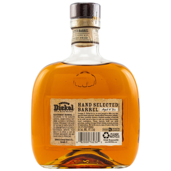 George Dickel 9 Jahre Hand Selected 51,5% (Bourbon/USA)