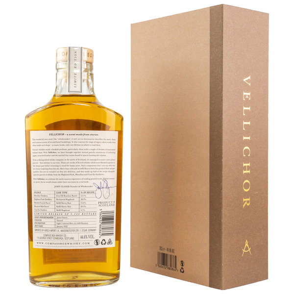 Vellichor Limited Edition Blended Malt Scotch Whisky 44,6% (Compass Box)