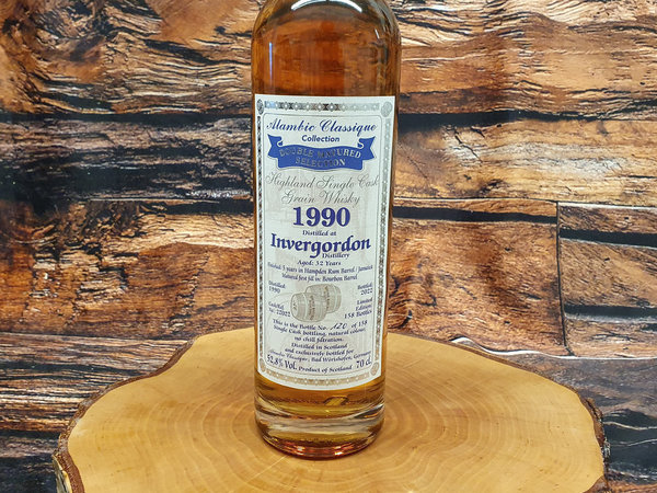 Invergordon 1990/2021 Hamden Rum Barrel #22022 52,8% (Alambic Classique)