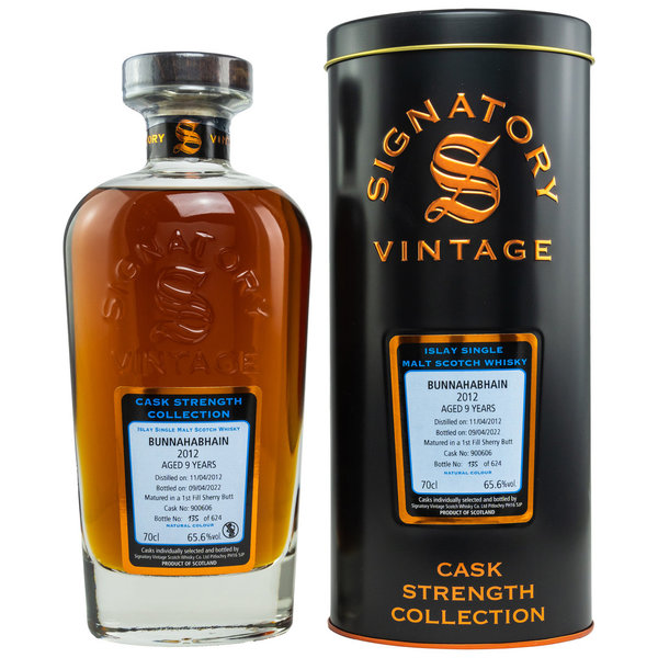 Bunnahabhain 2012/2022 Cask Strength Sherry Butt #900606 65,6% (Signatory Vintage)