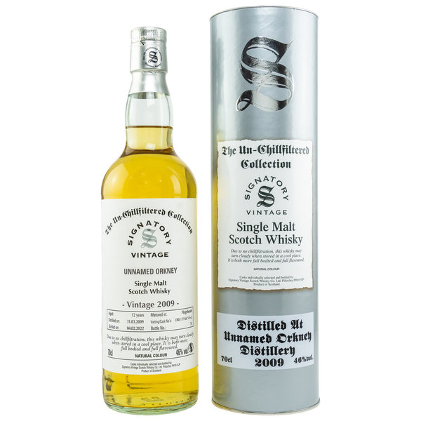 Unnamed Orkney 2009/2022 Un-Chill Hogsheads DRU17/A67 #1+2 46% (Signatory Vintage)