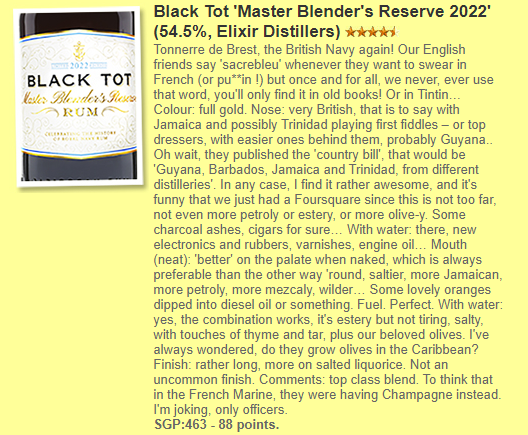 Black Tot Rum - Master Blender´s Reserve 54,5% (Limited Edition / 2022)