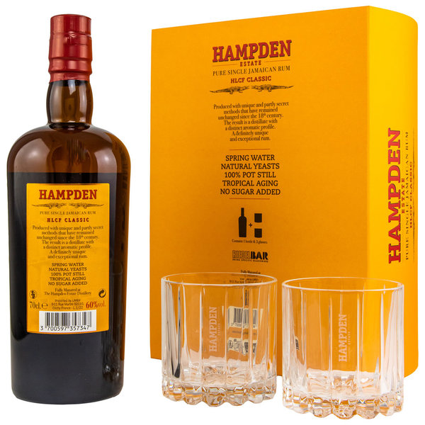 Hampden HLCF Classic Estate Overproof - Pure Single Jamaican Rum 60% (Incl. Glas GP/Rum)
