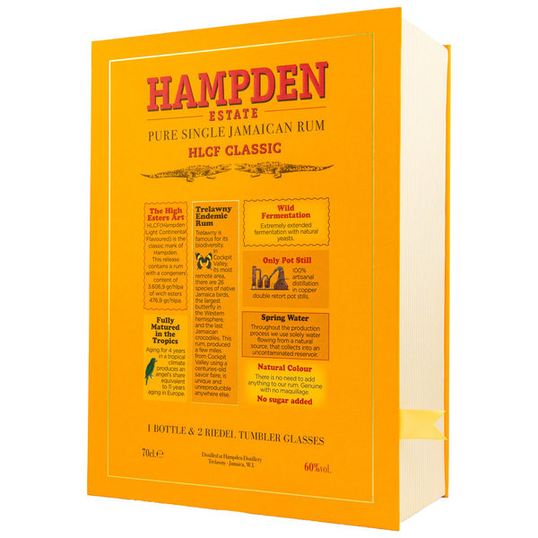 Hampden HLCF Classic Estate Overproof - Pure Single Jamaican Rum 60% (Incl. Glas GP/Rum)