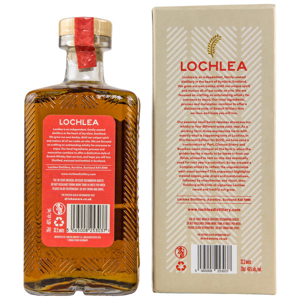 Lochlea Distillery Harvest Edition 1st Crop 46% (2022)