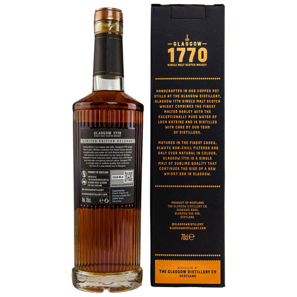 1770 Glasgow 2018/2022 Peated Moscatel Single Cask #18/960 60,5% (Kirsch Exclusiv)