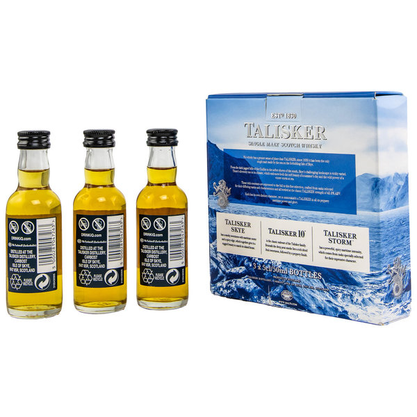 Talisker Miniaturen Pack 3x0,05 10J, Storm, Skye 45,8% 0,15L (Miniatur/Sortiment/Set)