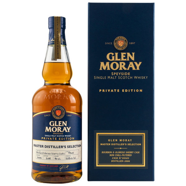 Glen Moray 2006/2018 Bourbon & Oloroso Cask #99505 52,8% (Private Edition)