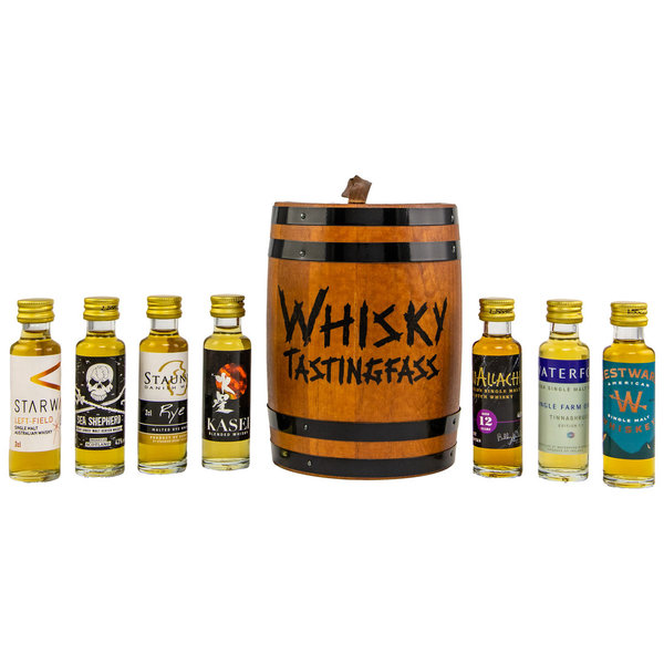 Whisky-Tasting-Fass 44,6% 7x 0,02l V.2022 (Miniatur/Sortiment/Set)