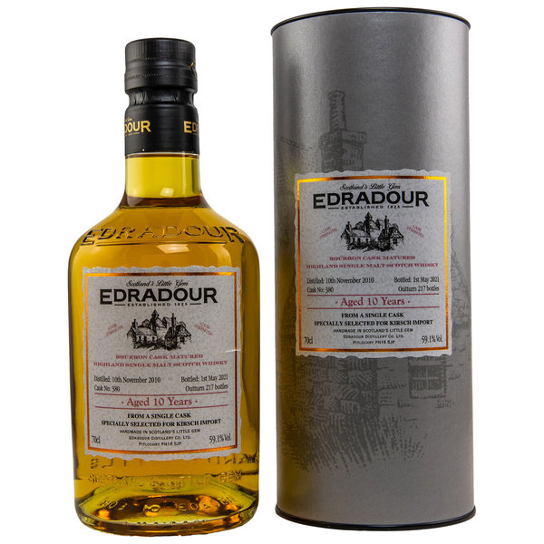 Edradour 2010/2021 Bourbon Single Cask #380 59,1% (Kirsch Exclusiv)