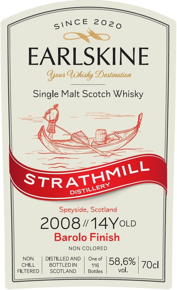 Strathmill 2008/2022 14 Jahre Selected Barolo Cask 58,6% (Earlskine)