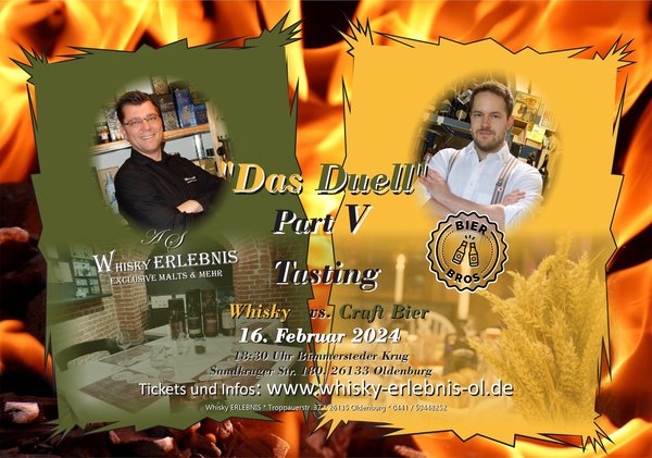 Whisky vs. Bier Tasting "Das Duell" Part V - Fr 16.02.2024 - Bümmersteder Krug!
