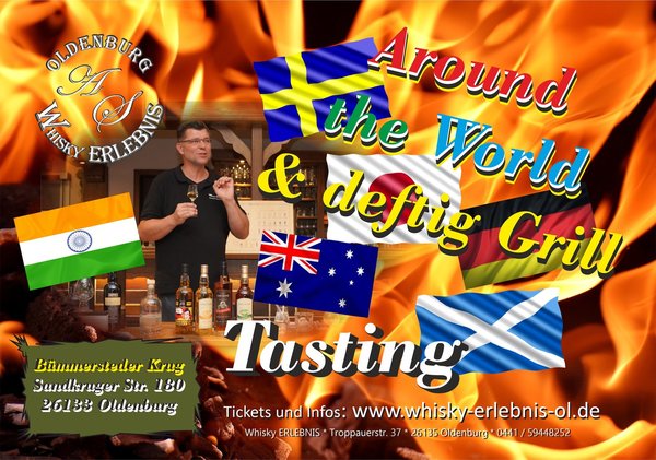 Whisky Tasting Event "Around the World & deftig Grill" Fr 23.02.2024 - Bümmersteder Krug!