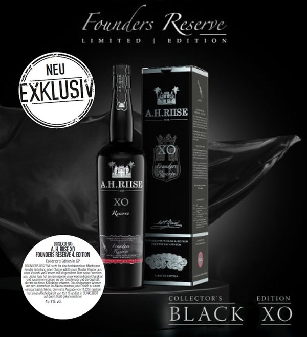 A.H. Riise XO Founders Reserve Collector´s 4. Edition 45,1% (Rum)