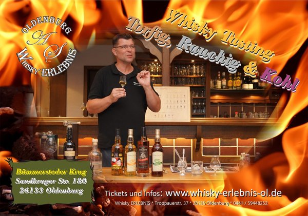 Whisky Tasting Event "Torfig, Rauchig & Kohl" Sa 20.01.2024 - Bümmersteder Krug!