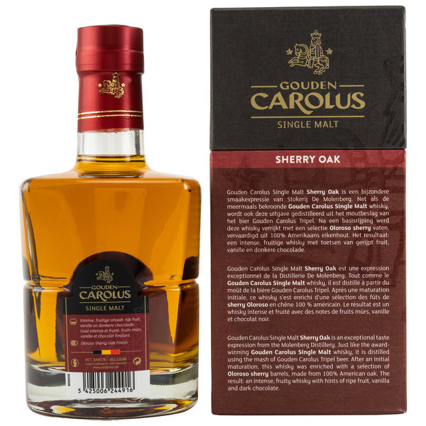 Gouden Carolus Sherry Cask Single Malt Whisky 46% (Belgien)