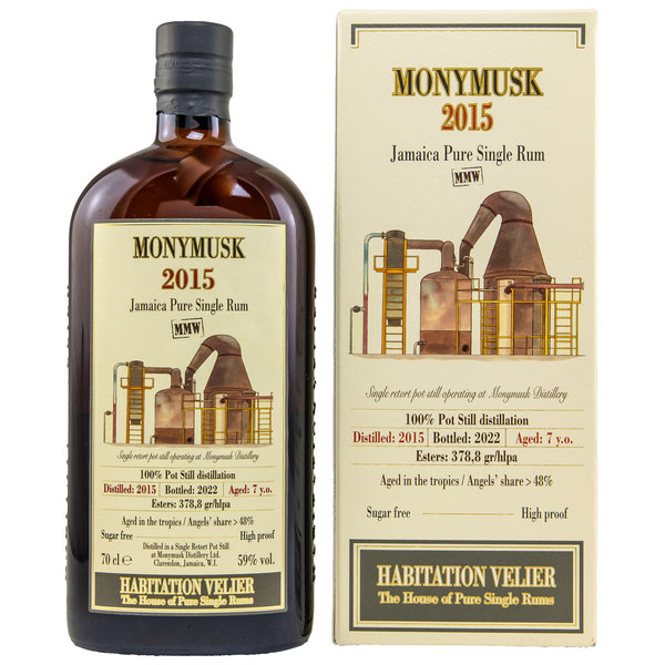 Habitation Velier Monymusk MMW 2015/2022 Jamaican Pure Single Rum 59%